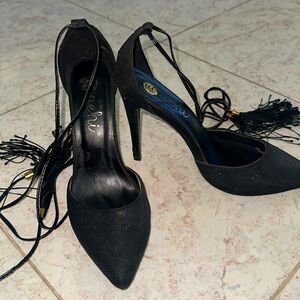 Black Sparkly Strappy heels - SZ 8.5